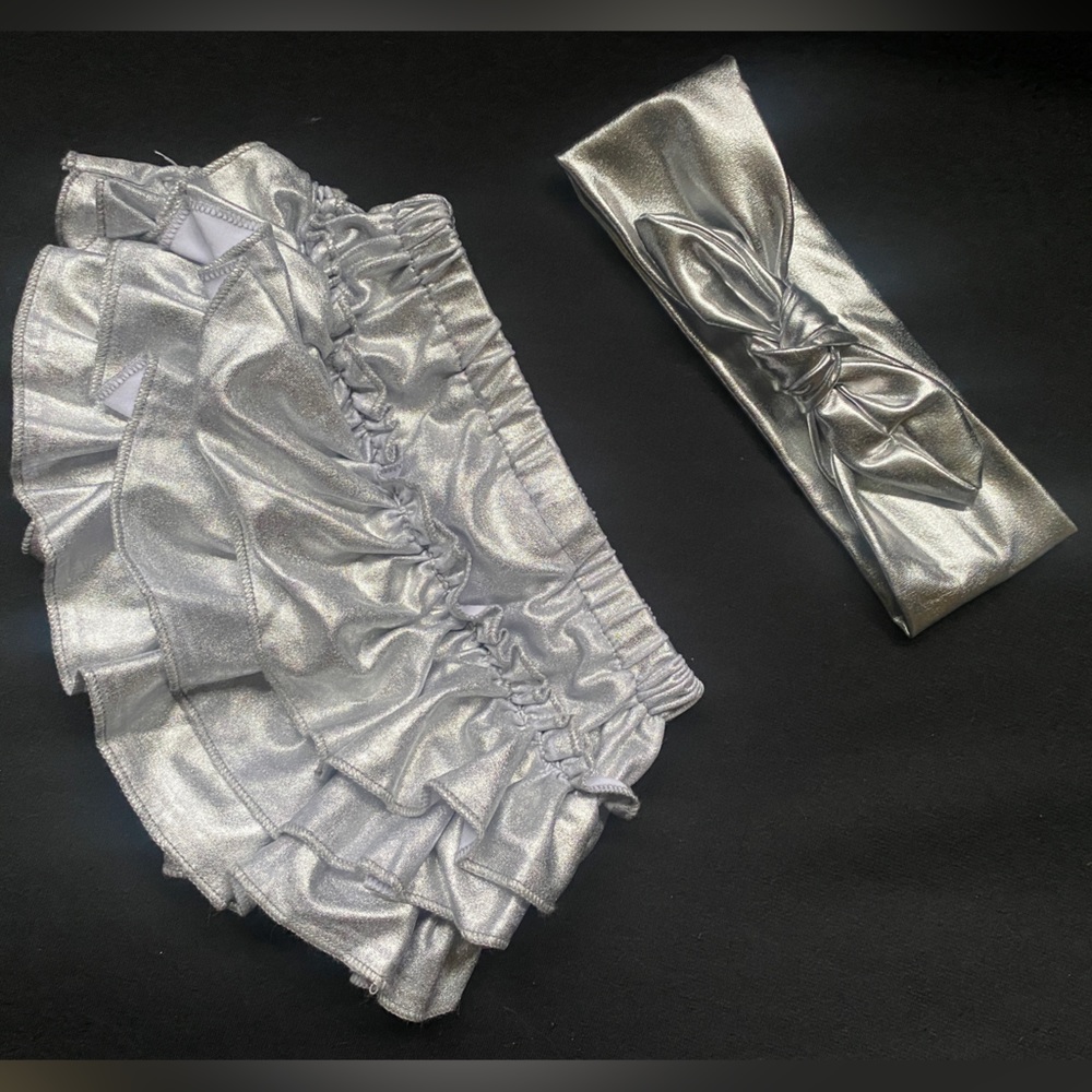 2 piece set - Baby girl ruffle Bloomer/Headband set - 🏷️ 3 for $30 sale! 🏷️